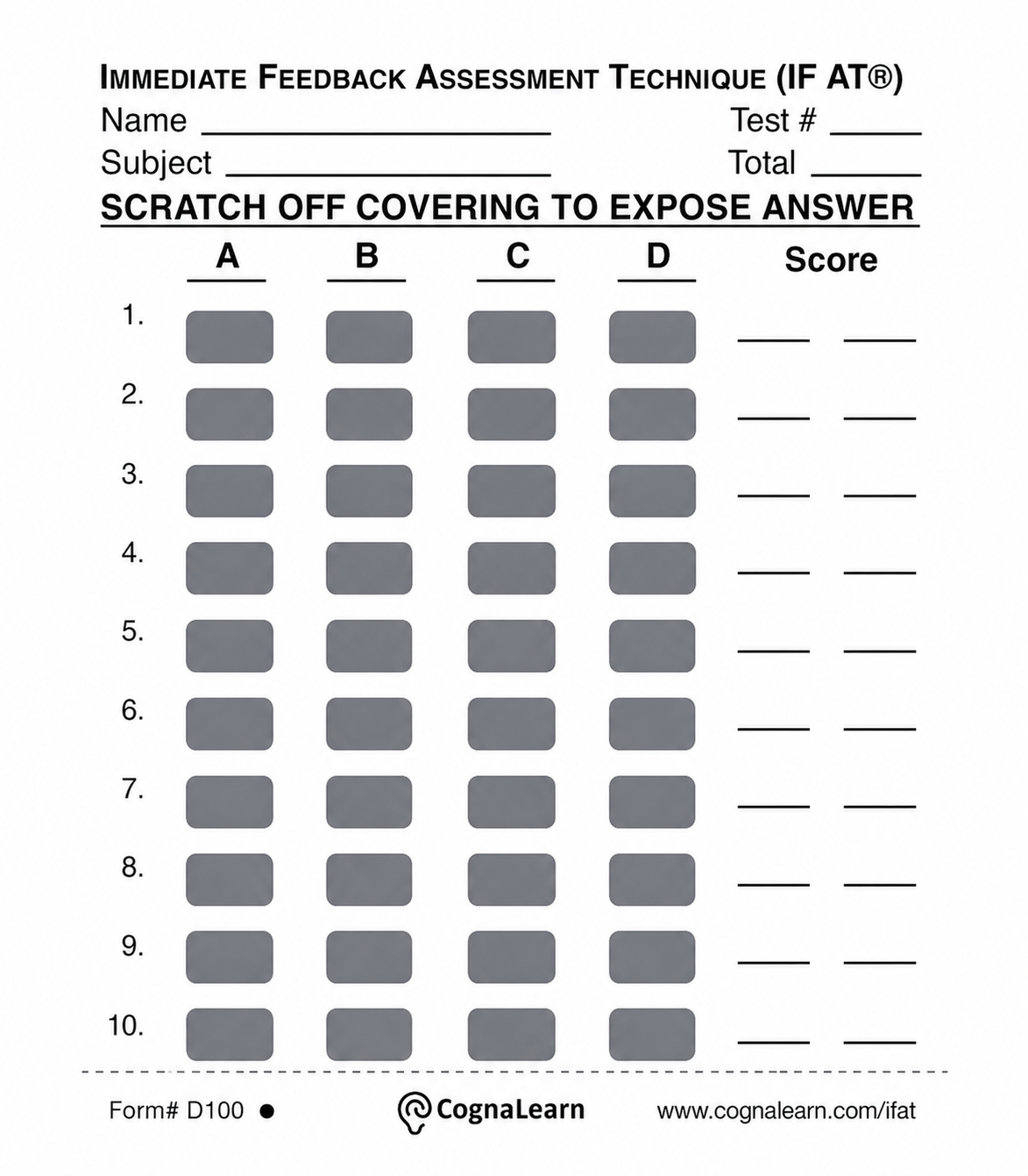 10-Question Forms